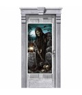 Décoration de porte Maison Hantée Cimetière