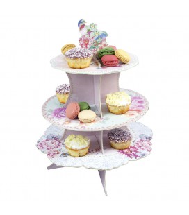 Pastell Kuchen Etagere fuer Cupcakes