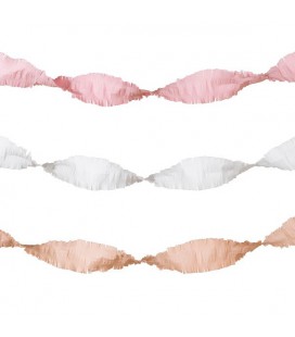 3 Blush Streamers