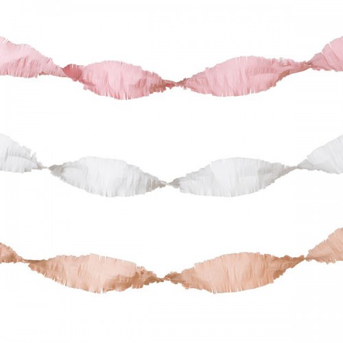 3 Blush Streamers