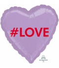 "Love" Herz-Folienluftballon