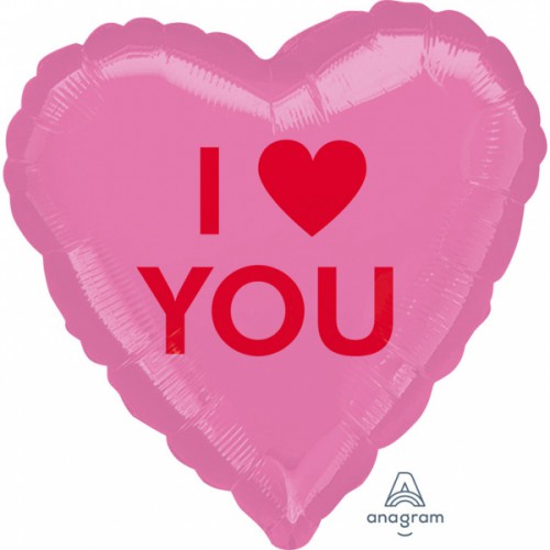 Ballon Mylar Coeur "I Heart You"