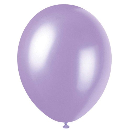 8 Pearlized Lovely Lavender Balloons