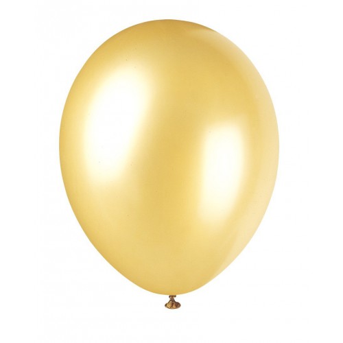 8 Perl-Champagnergoldene Luftballons