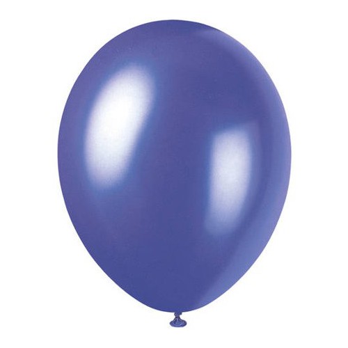 8 Ballons violet électrique nacré