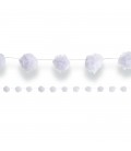 Guirlande Pompon en tulle blanc