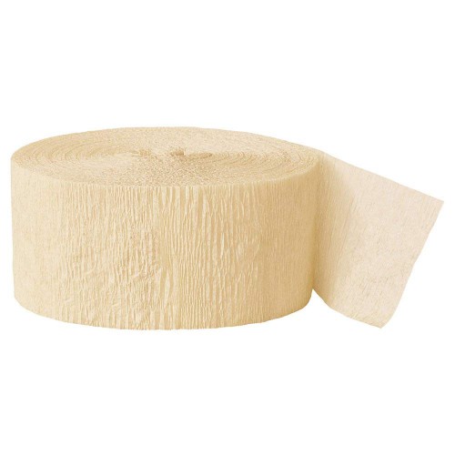 CREMEFARBIGE KREPPPAPIERSCHLANGE