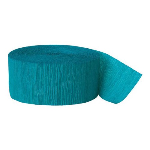 Teal Crepe Streamer