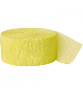 Rouleau Papier Crépon Jaune Canari