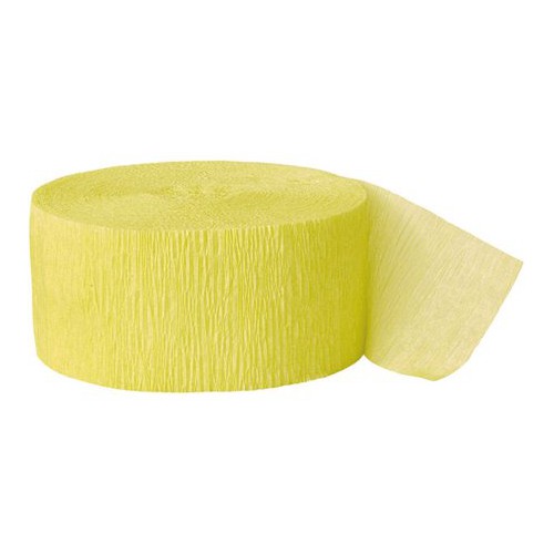 Canary Yellow Crepe Streamer