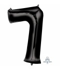 Ballon Mylar Noir Chiffre 7