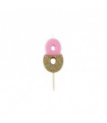 Bougie Chiffre 8 Rose Glitter