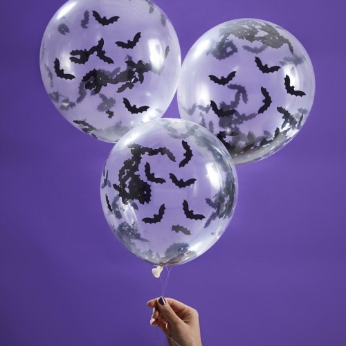 Bat shaped Confetti Balloons
