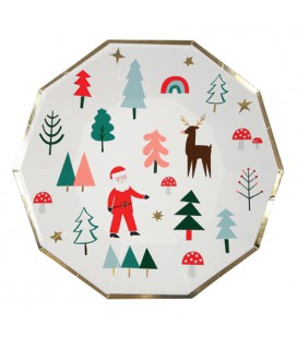 Large Christmas Plates