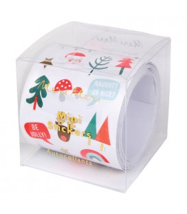 Roll of 50 Christmas Icons Stickers
