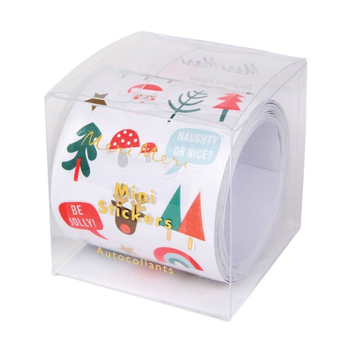 Rouleau de 50 Stickers Icônes de Noël