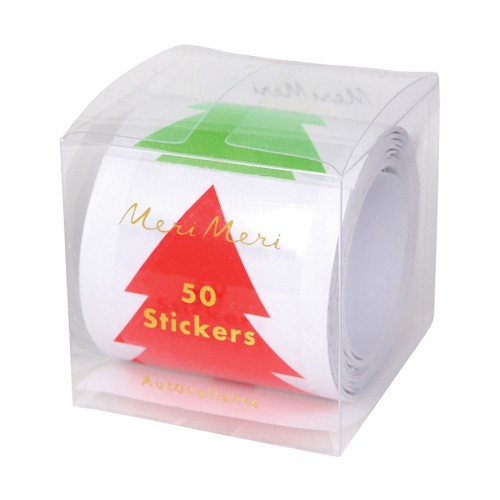 Rolle Weihnachtstannen-Aufkleber