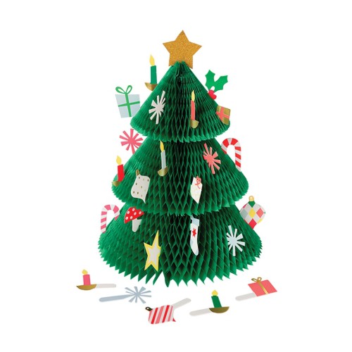 1 Adventskalender Weihnachtsbaum + 24 Dekorationen