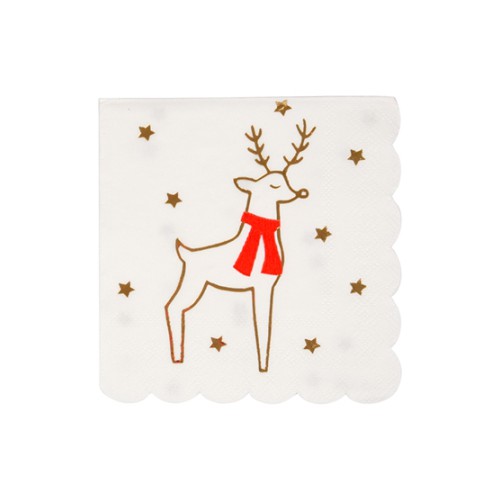 Small Napkins Reindeer & Stars