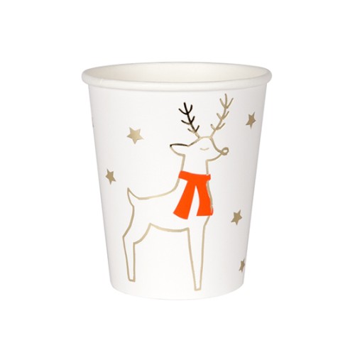 Cups Reindeer & Stars
