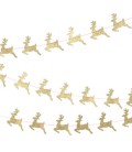 Mini Garland Golden Reindeers