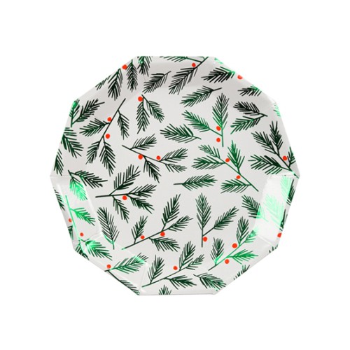 Petites Assiettes Feuilles & Baies Festives