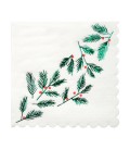 Large Napkins Festive Leaves & Berries
