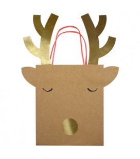 Reindeer Gift Bags Medium Size