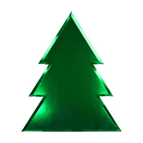 Large Metallic Fir Plates