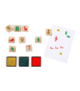 Adventskalender Festliche Stempel