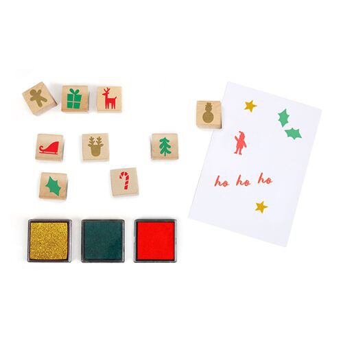 Advent Calendar Festive Stamps