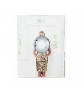 Metallic Silver Mylar Balloon