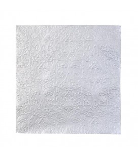 Party Porcelain Silver Embossed Napkins