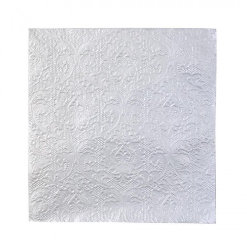 Porcelaine de Fête Serviettes Argent Gaufrées