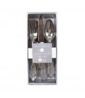 Party Porcelain Silver Plastic Cutlery