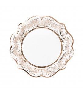 Party Porcelain Rose Gold Plates