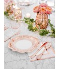 Party-Porzellan Rosegoldene Teller