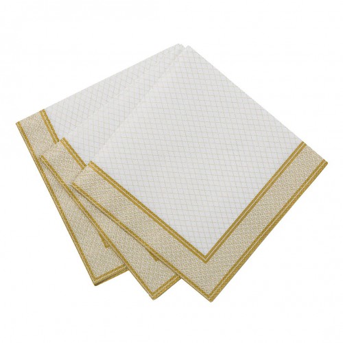 Party Porcelain Gold Cocktail Napkin