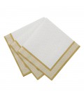 Party Porcelain Gold Cocktail Napkin
