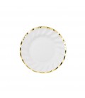 Party Porzellan Kleine Goldene Pappteller