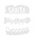 Santa Stop Here Window Sticker