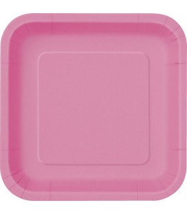 16 Kleine Magenta Teller