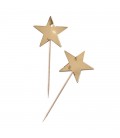 Cake Toppers Etoile en Feuille d'or