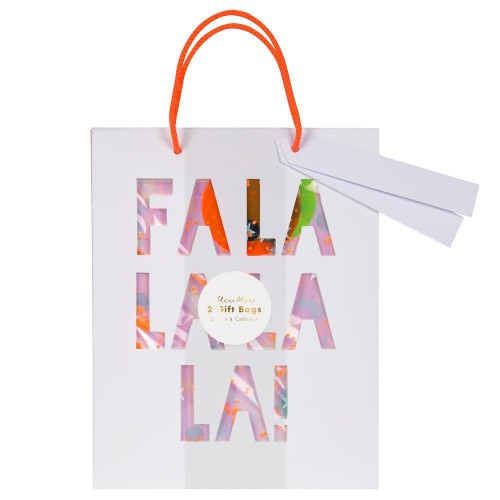 2 Sacs Cadeaux Fa La La La La