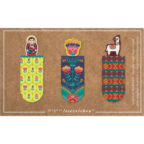 Magnetic Bookmarks Llama