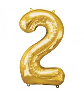 Golden Mylar Ballon Number 2