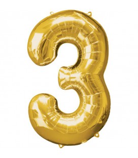 Ballon Mylar Chiffre 3
