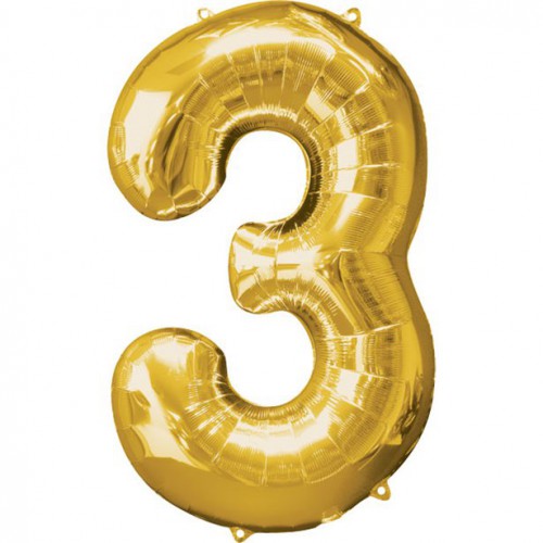 Ballon Mylar Chiffre 3