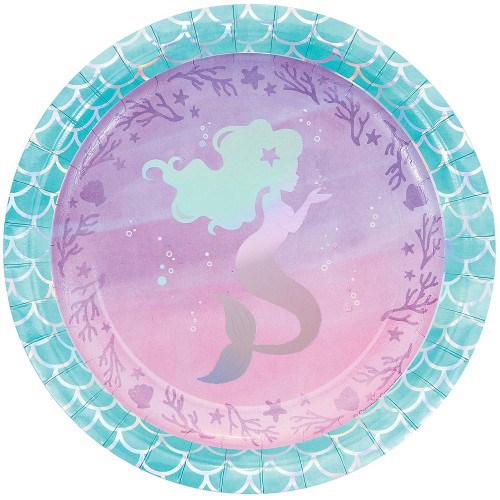 Shimmer Mermaid Party Plates