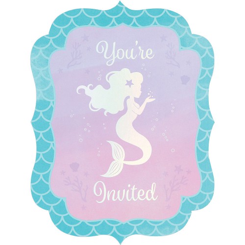 Shimmer Mermaid Invitations